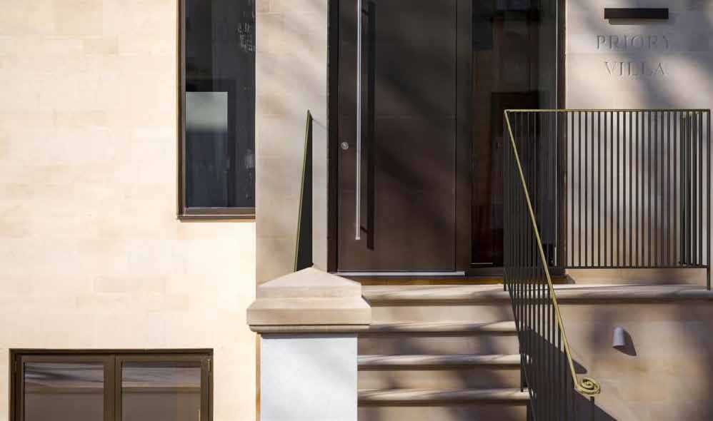 Priory Villa – entrance door detail