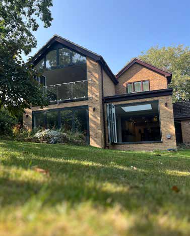 Full rear view of the extension