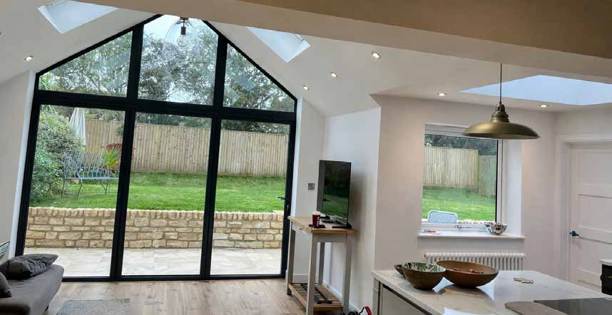Interior living space with Crittall apex window