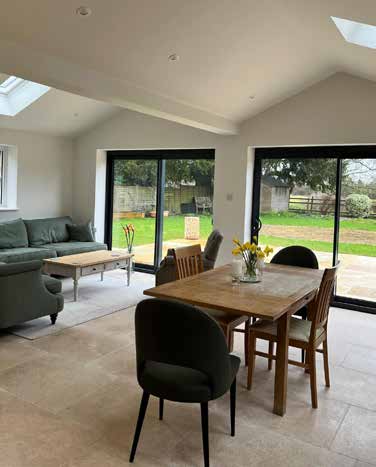 Rear and side extension – living area